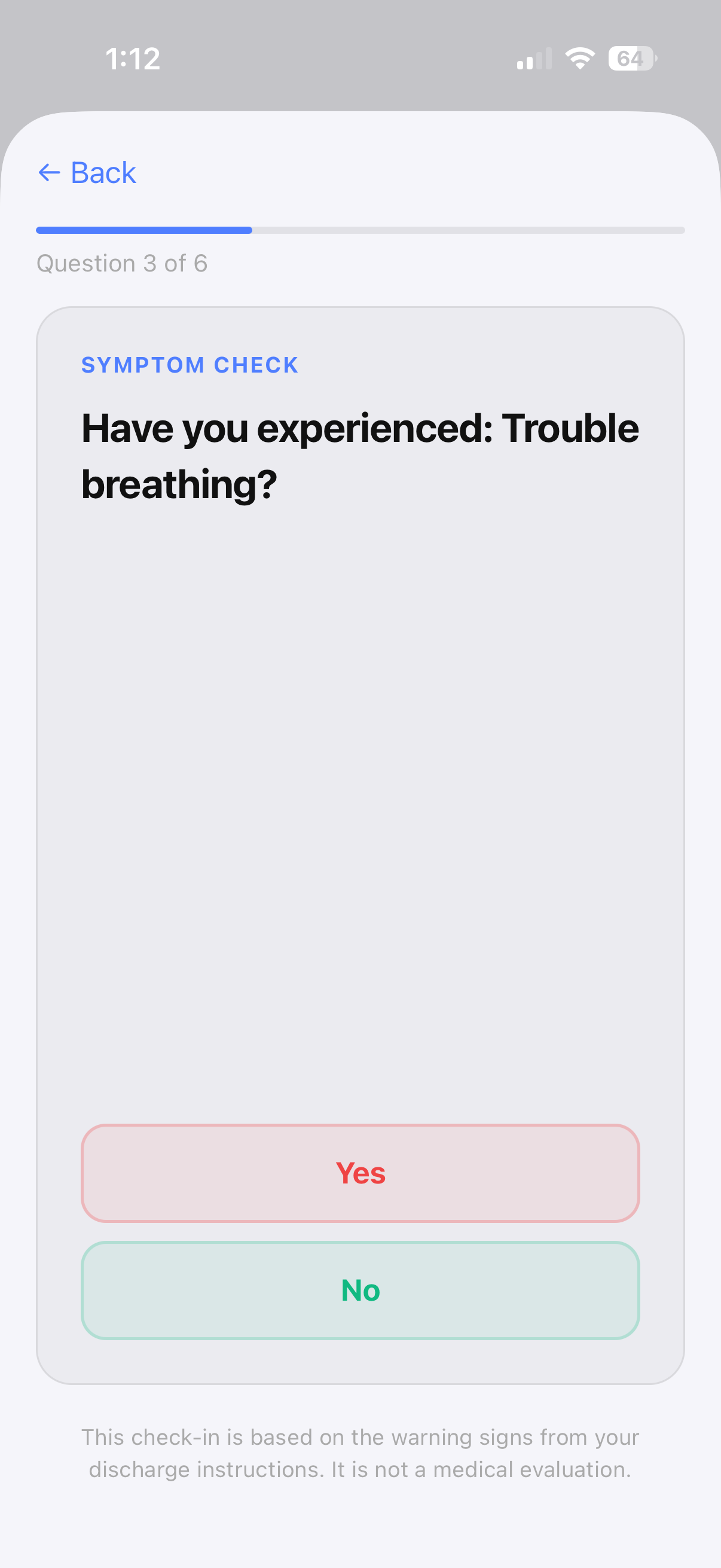 Daily check-in